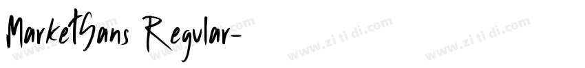 MarketSans Regular字体转换